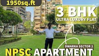 Specious 3 BHK + 3 Bath 1950sq.ft - NPSC Apartment | Gated Society in Sector 2, Dwarka Delhi