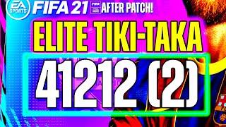 FIFA 21: 41212(2) BEST CUSTOM TACTICS & INSTRUCTIONS - TIKI TAKA META FORMATION POST PATCH