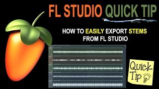 How To Export Stems From FL Studio (Split mixer tracks)