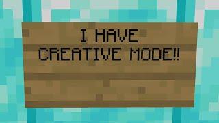 So I secretly gave CREATIVE MODE to noobs on my server...