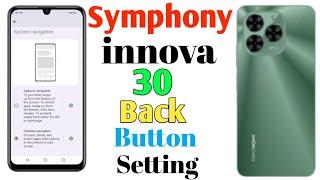 How To Symphony innova 30 Back Button Setting(Uzzol Technology)