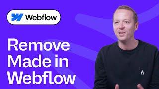 How to remove made in Webflow