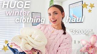 HUGE winter clothing haul ️ *ft white fox boutique*