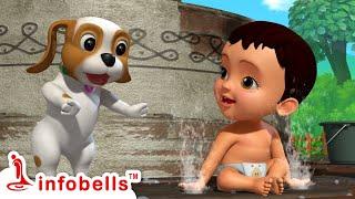 Chinnu Akka, Chitti Snana Mugisida - Chitti's Bath time | Kannada Rhymes & Kids Shows | Infobells