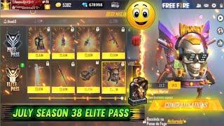 July Elite pass free fire 2021 |  season 38 elite pass full Review Tamil in free fire