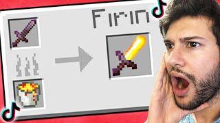 VİRAL minecraft TİKTOK hilelerini test ettim 8!