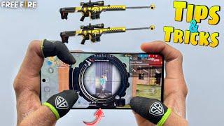 AWM and M82B Sniper tips and tricks fast+accuracy and settings with handcam tutorial