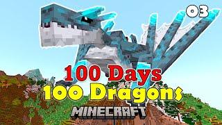 100 Days Taming 100 Dragons in Minecraft / Epi. 03: Hatching Shiny Dragons