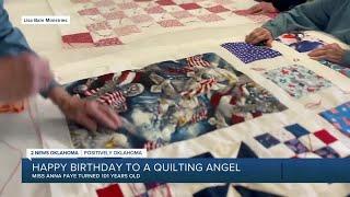 Positively Oklahoma Update: Quilting Angel Anna turns 101