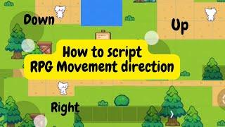 Character movement and face direction in RPG map - Julian editor tutorial