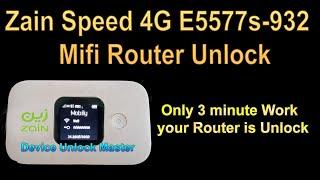 Zain Speed 4G Mifi Router E5577s-932 Unlock For All Network & All Country #Saudi_Router @Zain_E5577s