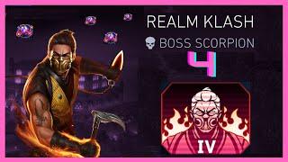 INJUSTICE 2 MOBILE - HEROIC 4 - REALM KLASH - BOSS SCORPION RAIDEN SUBZERO - Solo Raid