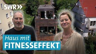 Extrem schmales Haus am Steilhang
