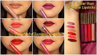 MyGlamm Ultimatte Long Lasting Liquid Lipstick Swatches & Review || New Launch || Should You Buy?