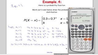 Edexcel S1 Tutorial 17 Discrete random variables