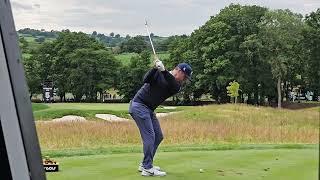 󠁧󠁢󠁥󠁮󠁧󠁿 Paul Casey - Mid Iron DTL. 5th hole. LIV Golf UK Championship. Slow Motion.