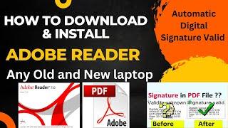 How to Download Adobe Reader | How to Adobe Reader Signature Validation Automatic | Adobe Acrobat