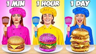 1 Minute vs 1 Heure vs 1 Jour | Défi De Cuisine Multi DO Challenge