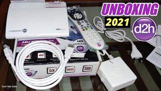 Videocon d2h HD Unboxing 2021 | d2h 6666RF STB Unboxing & Review