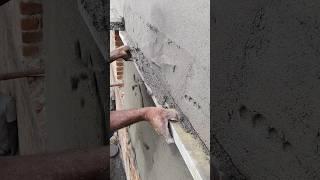 Wall plaster process  #shorts #shortsfeed #construction #wallplaster #plaster #cementplaster