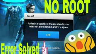 No Internet connection error Solved (no root) modern combact 5