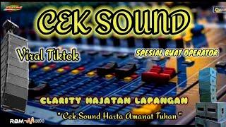 CEK SOUND HARTA AMANAT TUHAN CLARITY FULL BASS GLERR BANYAK DI CARI CARI OPERATOR SOUND