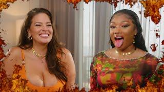 Megan Thee Stallion and Ashley Graham Eat Hot Food & Talk Big Bad Revlon Collection