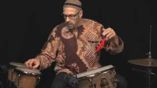 World Percussionist: Tom Teasley -"Clean Sweep" on L.P Djembe, Bongos with Vic Firth Jazz Rakes.