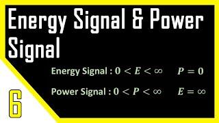 Energy Signal and Power Signal | Digital Signal Processing