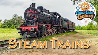 Steam Train Locomotive for Children | Gearbox Galaxy | Gearbox Galaxy Channel | Steam Train for kids