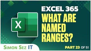 Excel 365 for Beginners: How to Create and Use Named Ranges for Easier Calculations (23 of 51)