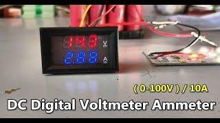 Digital Voltmeter Ammeter DC (0-100V)/ 10A Module | POWER GEN