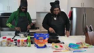 BabyFxce E Learns How To Make An Classic Mexican Dish With KrispyLife Kidd | KrispyLife KookUpz