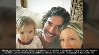 'Don't play victim': Actress Amy Smart attacks make-up artist who accused her husband Carter Oosterh