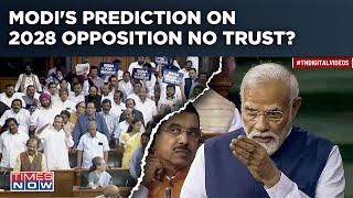 PM Modi, During Reply To Opposition's No-Confidence Motion, Predicts Next One in 2028 | Lok Sabha