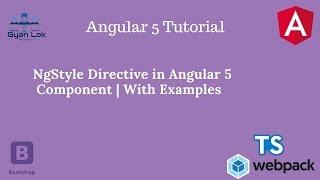Angular 5 tutorial | ngStyle in Angular with example | style binding
