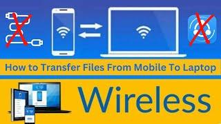 Data Transfer Android to PC & Laptop Without USB Cable | File Transfer Android to PC Without Cable