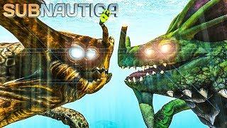 Subnautica - SEA EMPEROR FIGHTS ALL LEVIATHANS, GUN ARRAY DISABLED UPDATE - Experimental Gameplay