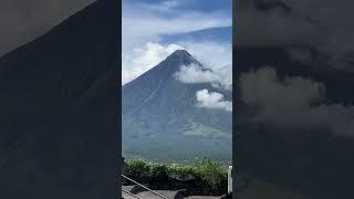 The magnificent church overlooking the Majestic Volcano  of Legazpi, Albay #philippines