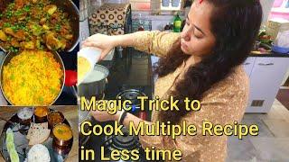 10 Effective ways to cook Fast and Save TIme in Kitchen |Sunday Special Veg Thali with Quick Formula