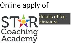 How online apply star coaching academy/online apply star coaching academy 2020