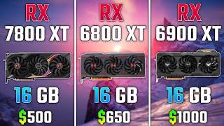 RX 7800 XT vs RX 6800 XT vs RX 6900 XT | Test in 7 Games