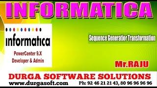 Informatica - Sequence Generatior Transformation