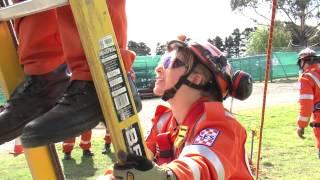 NDRC 2013 Stand 7 "Fallen Worker Suspended from Silo" VICSES SES Victoria Australia