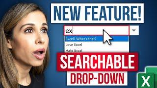 How to Create Searchable Drop Down Lists in Excel with ZERO Effort!