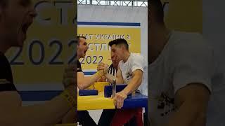 Championship of Ukraine in Armwrestling 2022  Senior Men rights hand 55 kg Final