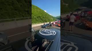 STOPPING with 100+ Supercars on the HIGHWAY in EUROPE