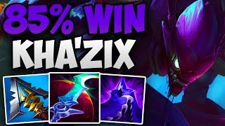 85% WIN RATE KHA'ZIX JUNGLE IN CHALLENGER! | CHALLENGER KHA'ZIX JUNGLE GAMEPLAY | Patch 14.11 S14