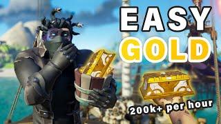 EASY Way to Farm Gold | 200k+ per hour Guaranteed (Nerfed) ► Sea of Thieves