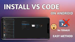 How To install Vscode on Android Phone Hindi - Without Termux Easy Method
